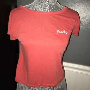 Brandy Melville “Peachy” Crop Top